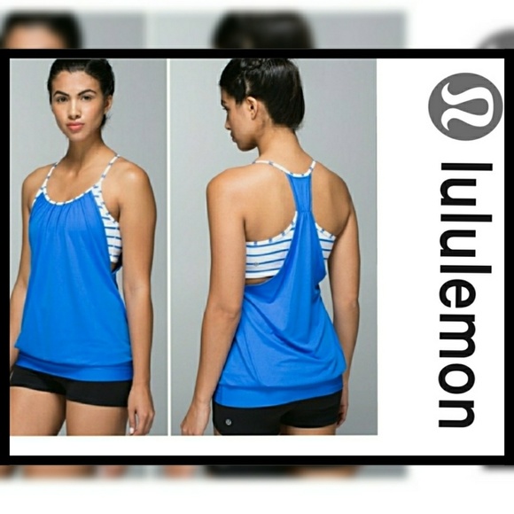 lululemon athletica Tops - Lululemon No Limits Pipe Dream Tank Top Size 6